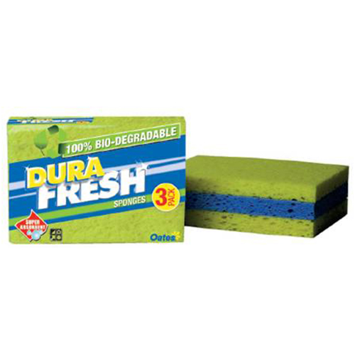 DuraFresh Bio-degradable Sponges - 3 Pack
