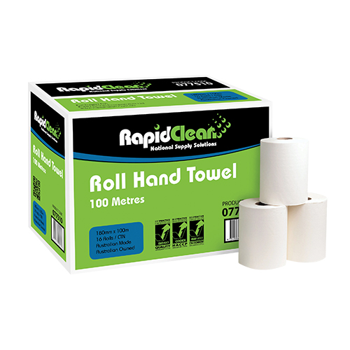 RapidClean Roll Hand Towel 80m - 100m