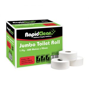 RapidClean Jumbo Toilet Tissue Roll 1 Ply - 2 Ply