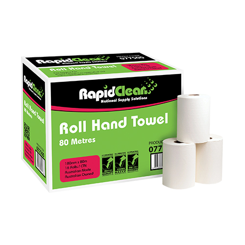 RapidClean Roll Hand Towel 80m - 100m