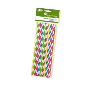 Alpen Paper Drinking Straws Rainbow
