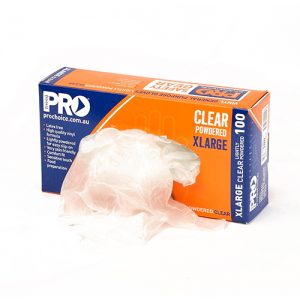 ProChoice Powder-Free Clear Vinyl Examination Gloves