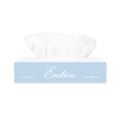 Entice Facial Tissues 2 Ply 100 Sheets