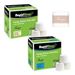 RapidClean Image Deluxe Toilet Tissue Roll 400s - 700s