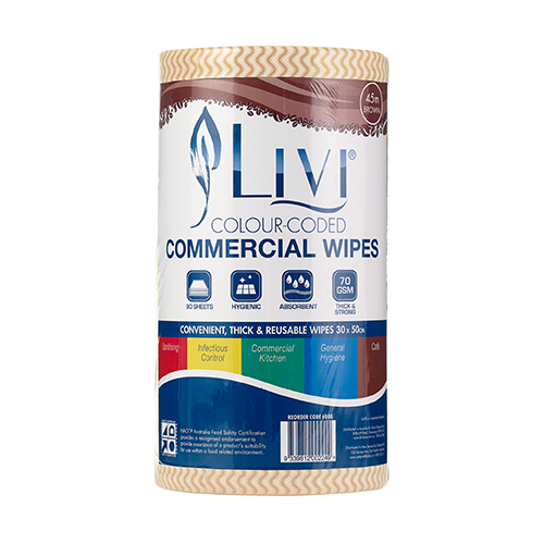 Livi Commercial Wipes 45M Roll