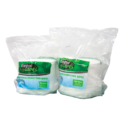 Rapid Wipes Lemon Scented Disinfecting Wipes